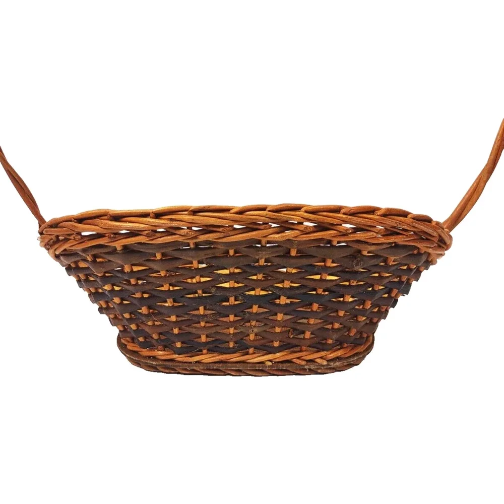 VTG Classic High Handle Woven Gathering Basket 17